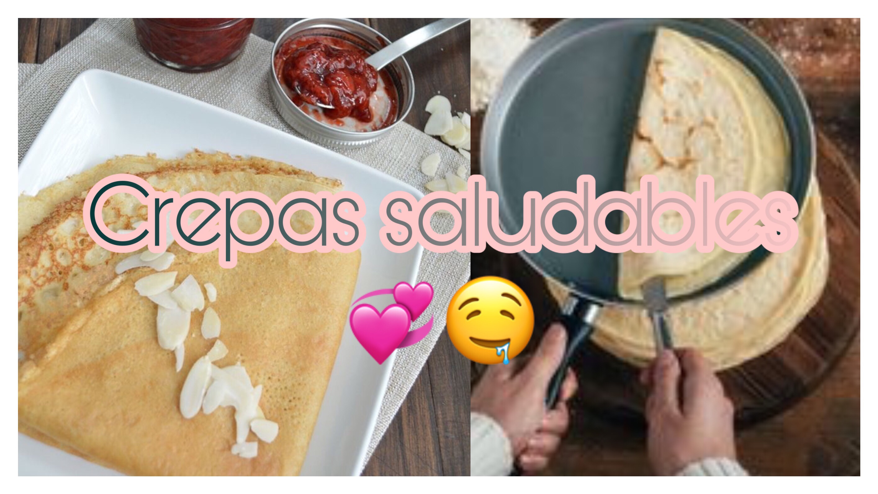 Receta de CREPAS saludables y sin azúcar |Recetas fáciles y rápidas