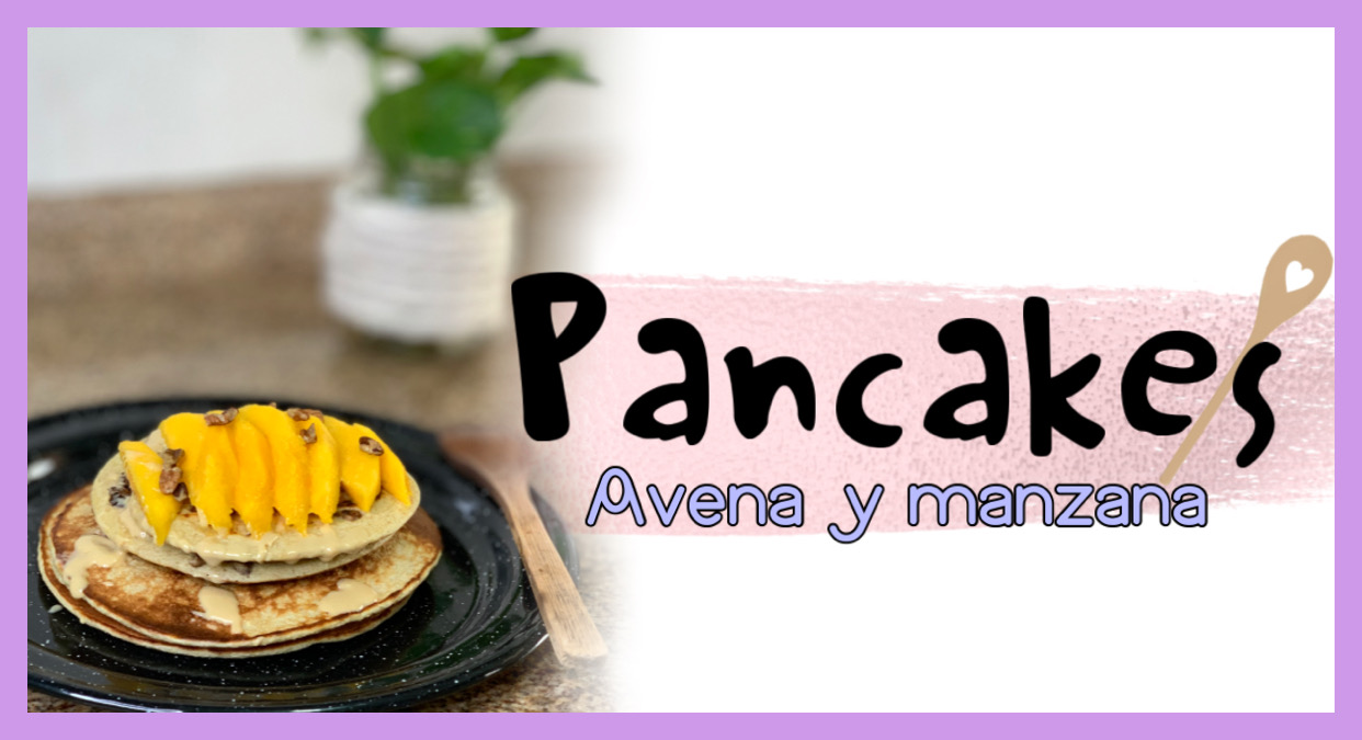 Pancakes de Avena y MANZANA – Receta Light y fitness